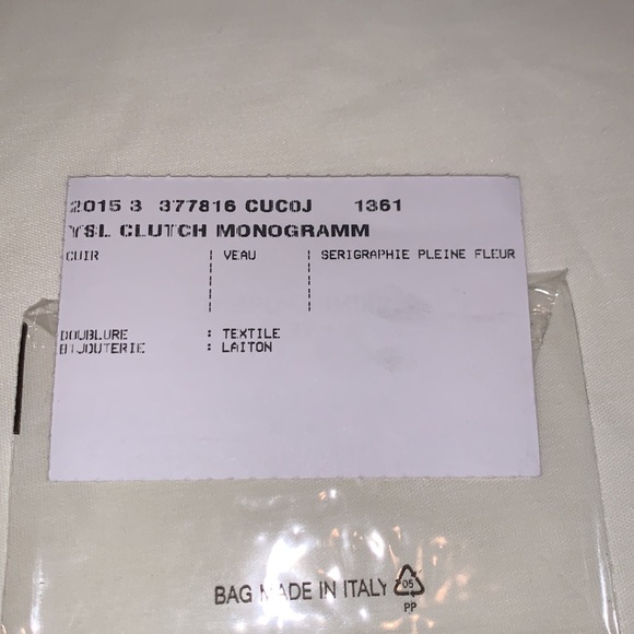 YSL CLUTCH MONOGRAM - Picture 8 of 9